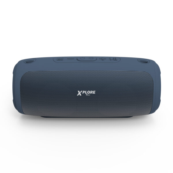 xp 8337 modra bluetooth zvocnik xplore led efekti prenosni fm radio usb micro sd mikrofon atraktivna oblika 2