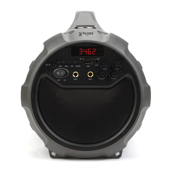 xp 8808 pulse pulse2 karaoke zvocnik usb sd zicni mikrofon fm radio bass efekt led zaslon shock 200w bluetooth polnilna baterija tuba