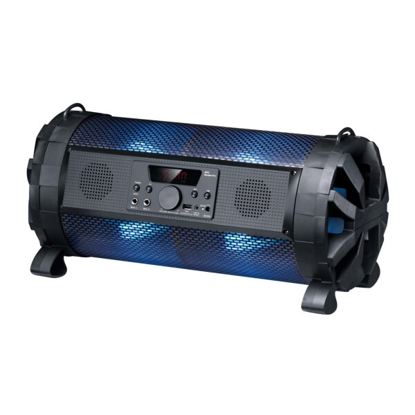 xp 8810 karaoke zvocnik usb micro sd led disco efekti zicni mikrofon fm radio 250w bluetooth polnilna baterija  1