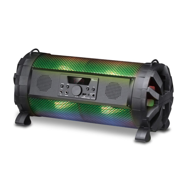 xp 8810 karaoke zvocnik usb micro sd led disco efekti zicni mikrofon fm radio 250w bluetooth polnilna baterija  2