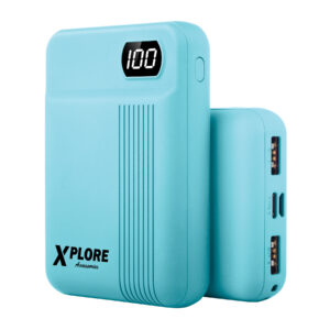 xp 223 moder 10000 mah mobilni napajalnik power bank usb micro usb typec type c led zaslon
