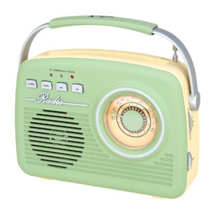 xp 5409 green zelen prenosni radio usb sd aux vhod izhod mp3 fm retro vintage stayl